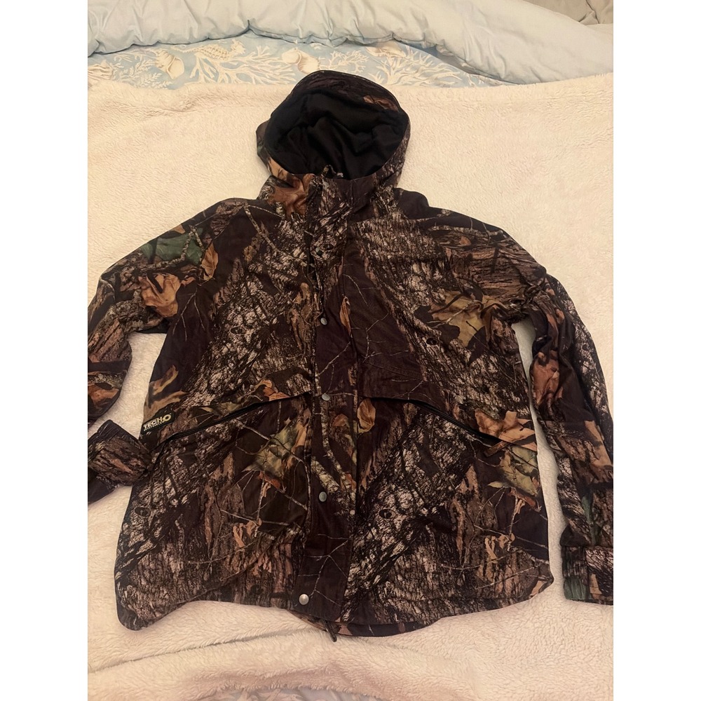 Guide Series TecH2O Waterproof Camo Hunting Jacket Mens Medium Mossy Oak Hooded